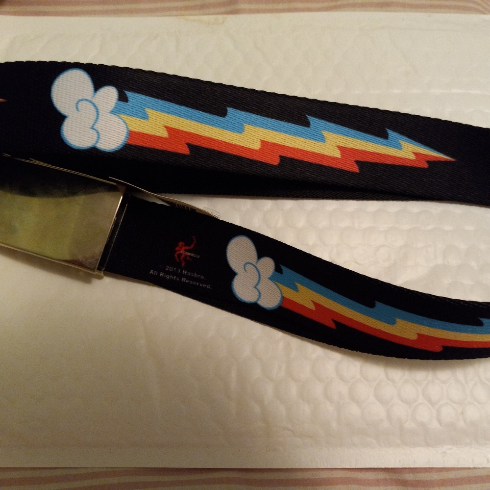 Brand new with tags rainbow cloud belt